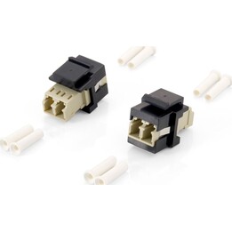Kit 8-teiliger Glasfaser-Keystone-LC-Duplex-Adapter