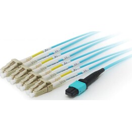Fiber optic cable trunk mtp/lc patch cord om4 8 fibers m/m 3m
