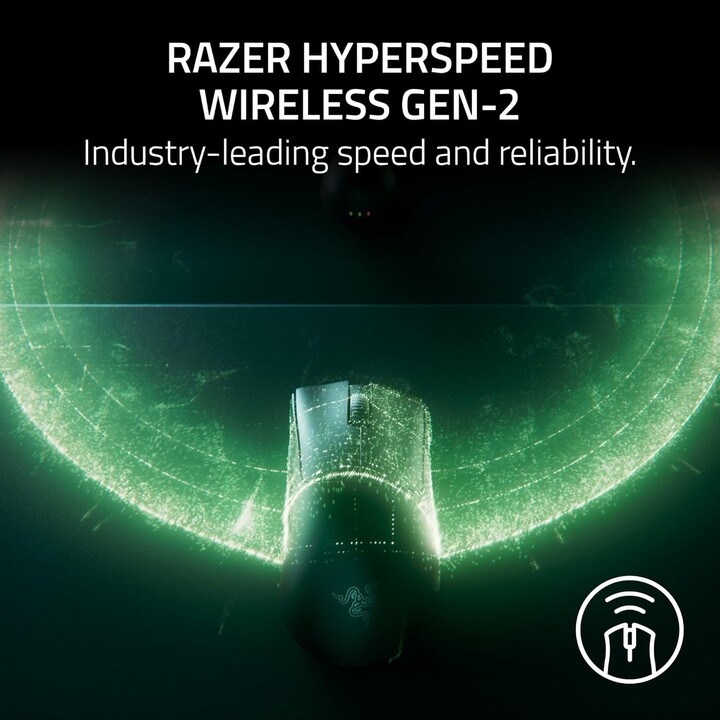 Razer Deathadder v4 Pro, mouse da gioco wireless, nero