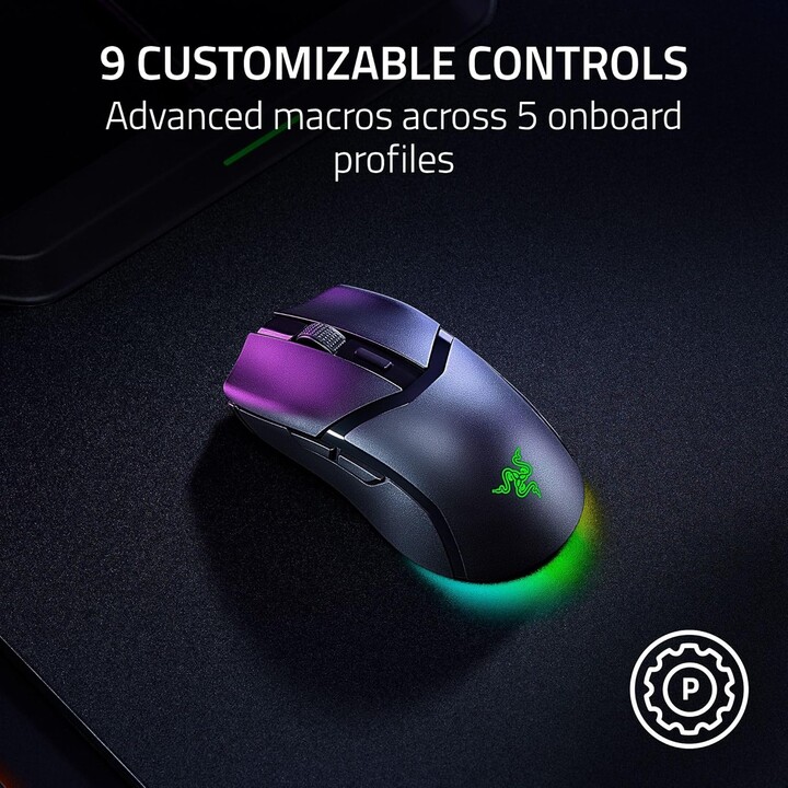 Razer Cobra HyperSpeed, Lightweight Customizable Wireless Gaming Mouse, Black