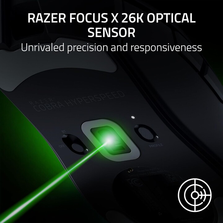 Razer Cobra HyperSpeed, Lightweight Customizable Wireless Gaming Mouse, Black