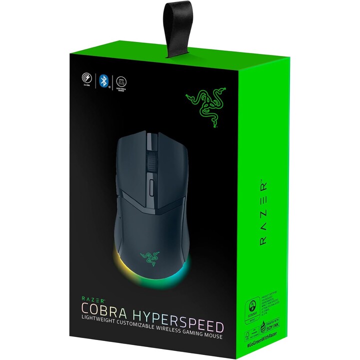 Razer Cobra HyperSpeed, Lightweight Customizable Wireless Gaming Mouse, Black