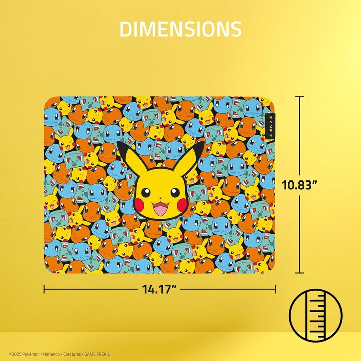 Razer Gigantus V2 Mittleres Mauspad Pokemon Kanto Starters Edit. (rz02-03333900-r3m1)