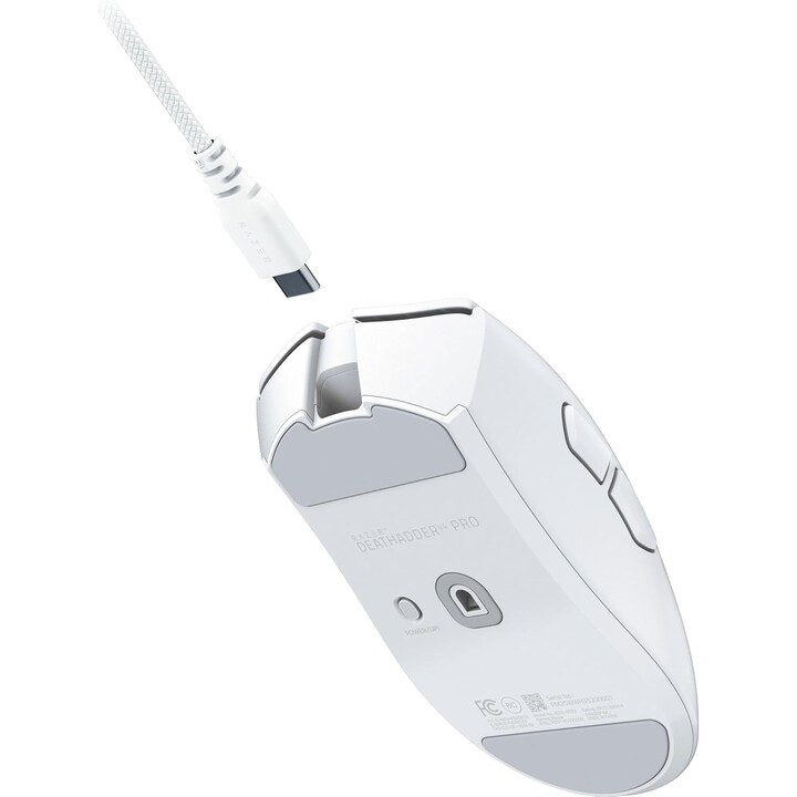 Razer DeathAdder V4 Pro, Wireless Gaming Mouse, White