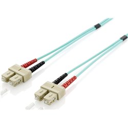 Câble fibre optique OM3 duplex sans halogène sc/sc 50/125u 10m