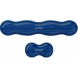 Confezione da 2 poggiapolsi Subblim Ergo Crystal Flex/ Blu scuro
