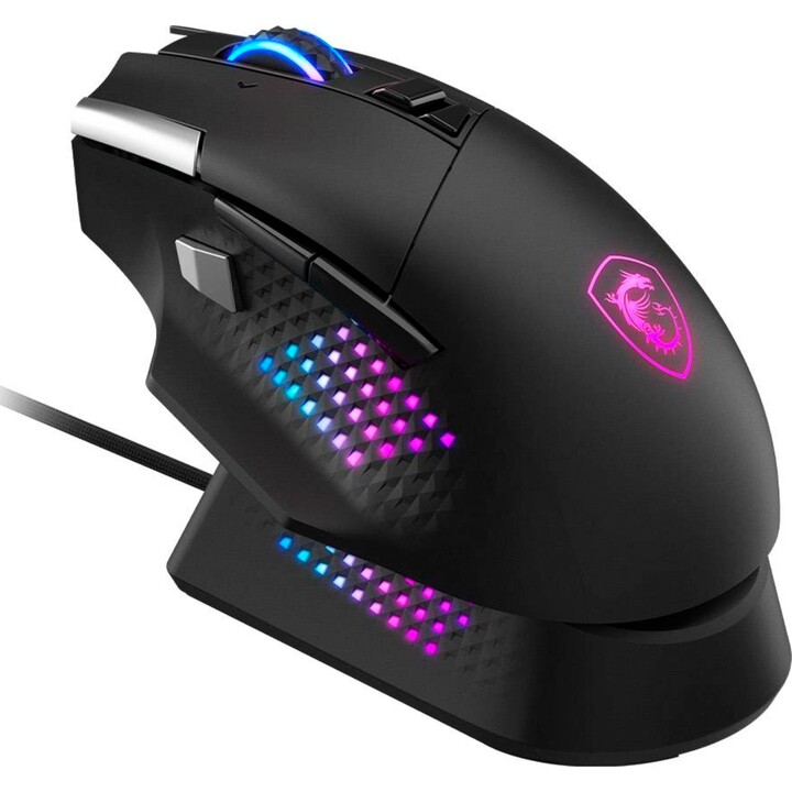 Mouse sem fio Msi Versa Pro + base para mouse Pro