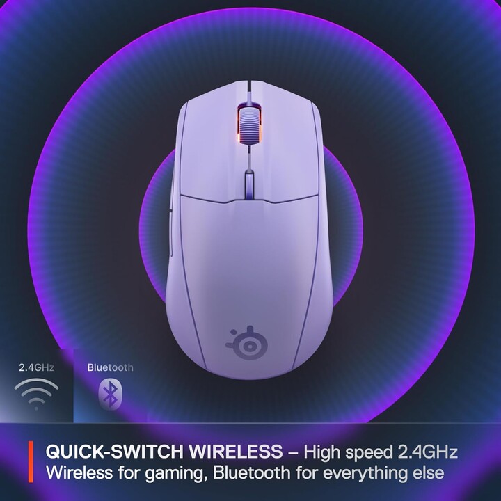 Mouse Steelseries - Rival 3 Wireless Gen. 2 Lavender (62525)