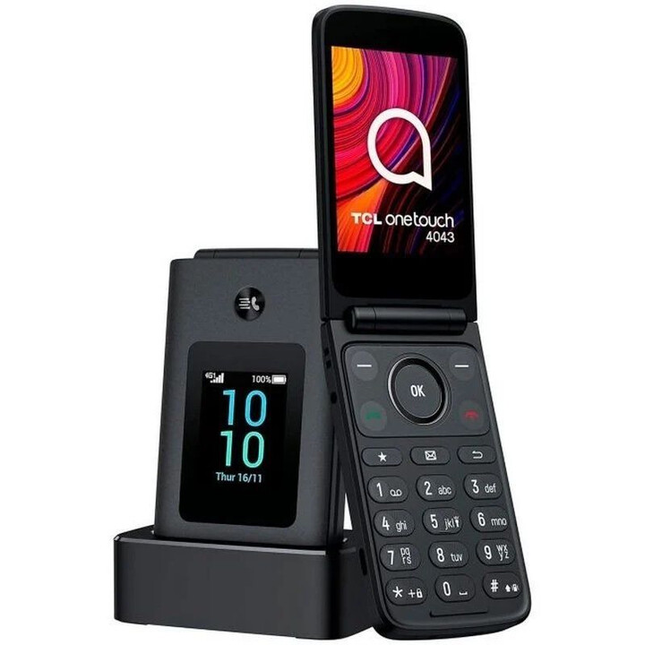 Telefono cellulare TCL One Touch 4043D Senior/ 4G/ Grigio scuro