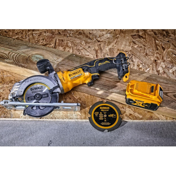 DEWALT DCS571N -XJ Tragbare Kreissägemaschine 115 mm 18V T-STAK Schwarz, Gelb