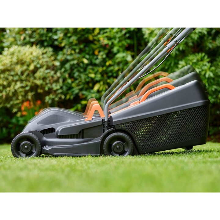 Black & Decker BEMW351-QS Benzin-Schubrasenmäher Schwarz, Orange