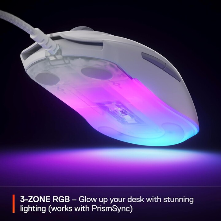 Mouse Steelseries - Rival 3 Gen 2 Branco (62516)