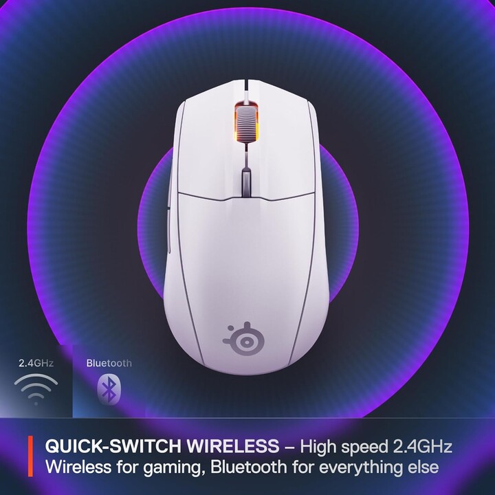 Steelseries Mouse - Rival 3 Wireless Gen. 2 White (62524)