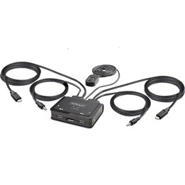 StarTech.com C2-D46-UC2-CBL-KVM interruptor KVM Negro