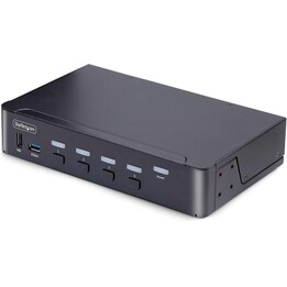 StarTech.com D86A2-4-PORT-8K-KVM interruptor KVM Negro