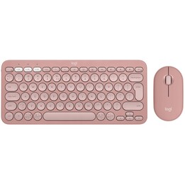 Logitech 920-012241 teclado Ratón incluido Universal RF Wireless + Bluetooth QWERTY Internacional de EE.UU. Rosa