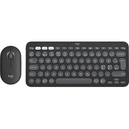Logitech 920-012239 teclado Ratón incluido Universal RF Wireless + Bluetooth QWERTY Internacional de EE.UU. Grafito