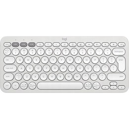 Teclado QWERTY Internacional EUA Logitech 920-011852 Universal RF Sem Fio + Bluetooth Branco