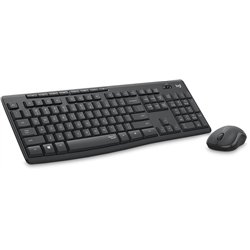 Logitech 920-009799 Clavier et souris inclus Office RF sans fil QWERTY Anglais britannique Graphite