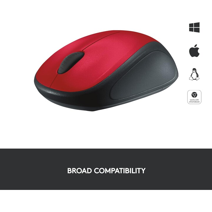 Logitech Wireless Mouse M235 Office Mouse Ambidextrous RF Wireless Optical