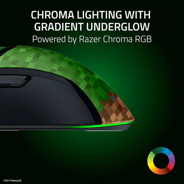 Razer Cobra Minecraft Edition, Leichte Wired Gaming Maus, Grün