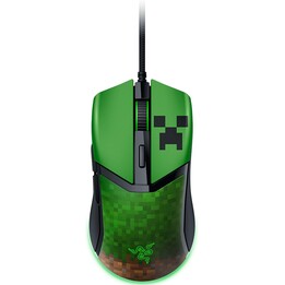 Razer Cobra Minecraft Edition, mouse da gioco cablato leggero, Green