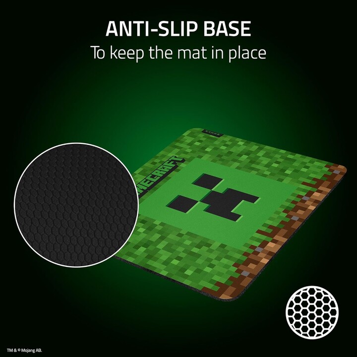 Razer Gigantus V2 Minecraft Edition, tapete de ratón de juego suave para la velocidad y el control