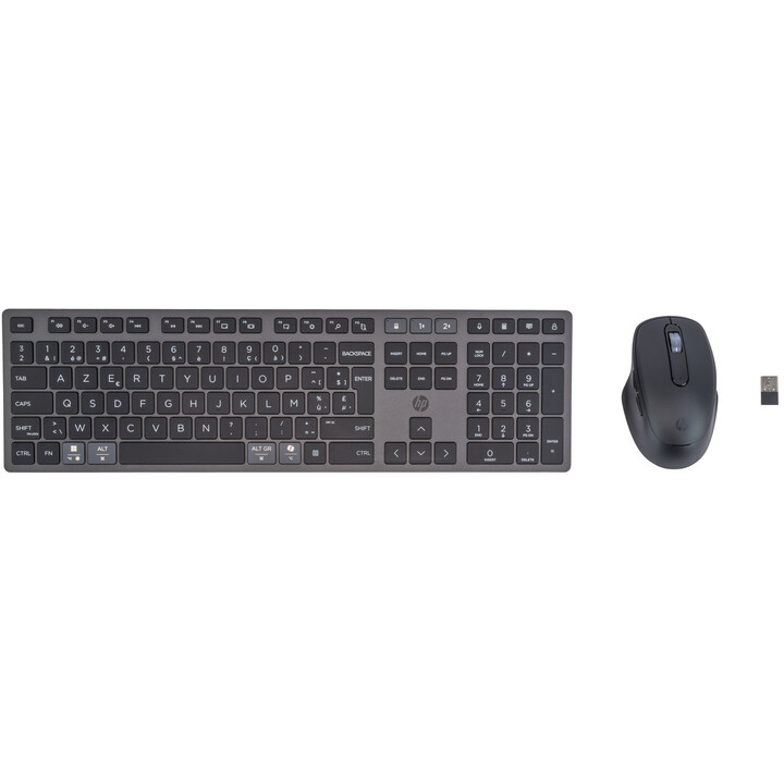 HP 720 Multi-Device Rechargeable Wireless Keyboard and Mouse Combo
