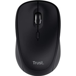 Souris sans fil multi-appareils Trust Yvi+, jusqu´à 1 600 DPI, noire