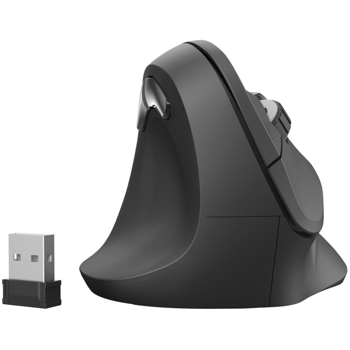 Mouse hama wireless ergo emw-500l dpi 1000-1800 para zurdos 6 botones color negro