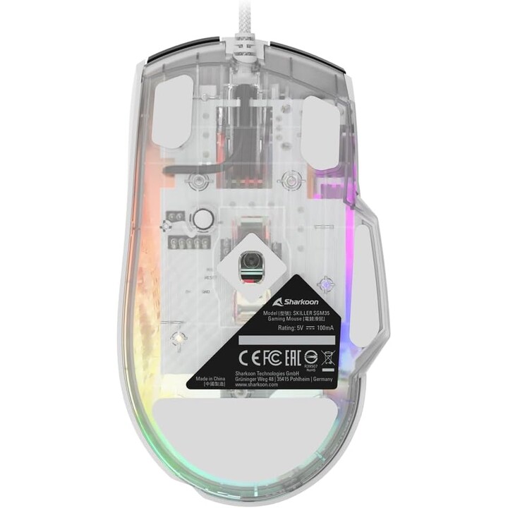 Souris de jeu Sharkoon SKILLER SGM35, blanche