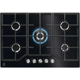 Electrolux KGG75362K 74 cm 5 Zone Black Integrated Gas Hob