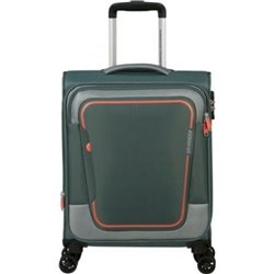 Valise Cabine American Tourister Pulsonic Spinner 55cm/ 55x40x23cm/ 4 Roues/ Vert Forêt Foncé