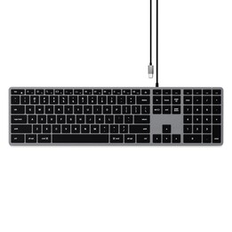 Satechi Slim W3 Keyboard USB-C with numpad (gray)