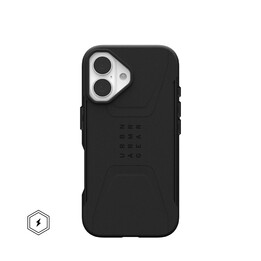 UAG Civilian Magsafe - Custodia per iPhone 16 (nera)