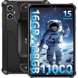 OUKITEL RT3 Plus, 16GB+128GB/TF 1TB, 4G Dual SIM, 5G WiFi, Android Tablet 15, 11000mAh, 8 Inch, 16MP, Gemin, Blue