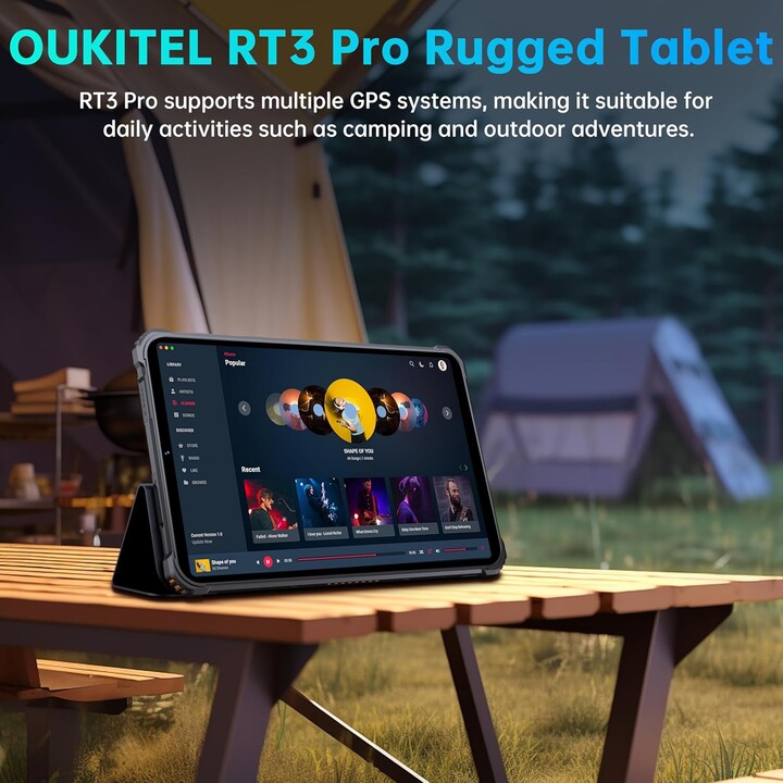 OUKITEL RT3 Pro, 16GB+128GB 1TB expansível, Android 14, ecrã HD de 8 polegadas, 5150mAh, câmara 16+8MP, 4G Dual SIM, Verde