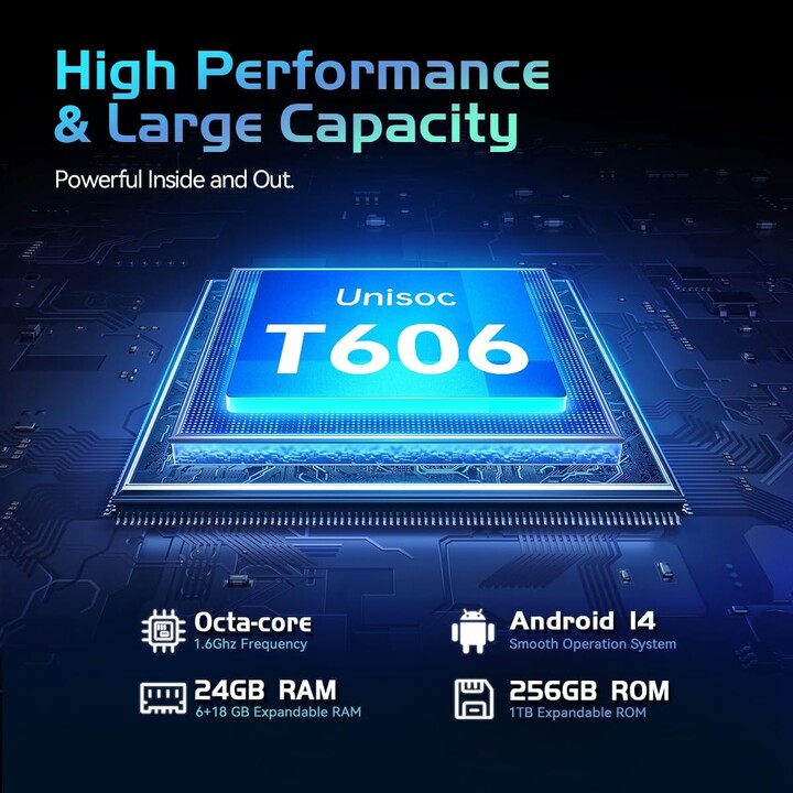 Oukitel RT9 10.1" 6/256GB Orange Tablette durcie 11000 mAh
