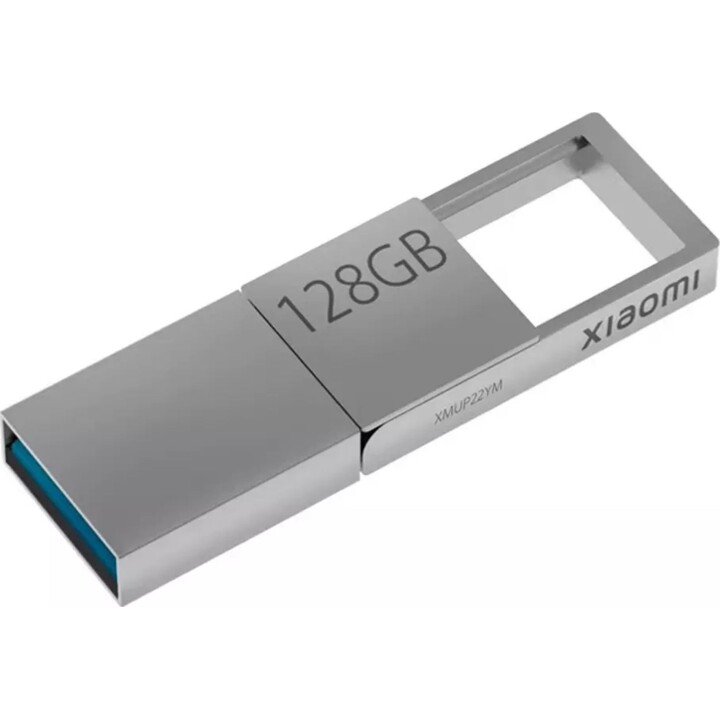 Xiaomi Dual-interface Flash Drive, 128GB, USB-A USB-C, Diseño metálico, Plata (Pendrive)