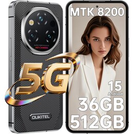 Oukitel WP210 5G, 12GB 512GB, 6.7 AMOLED FHD+, 8800mAh, Negro