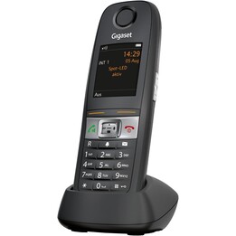 Gigaset E630HX universal handset, Telefono IP (per connessione alla stazione base o al router, nero