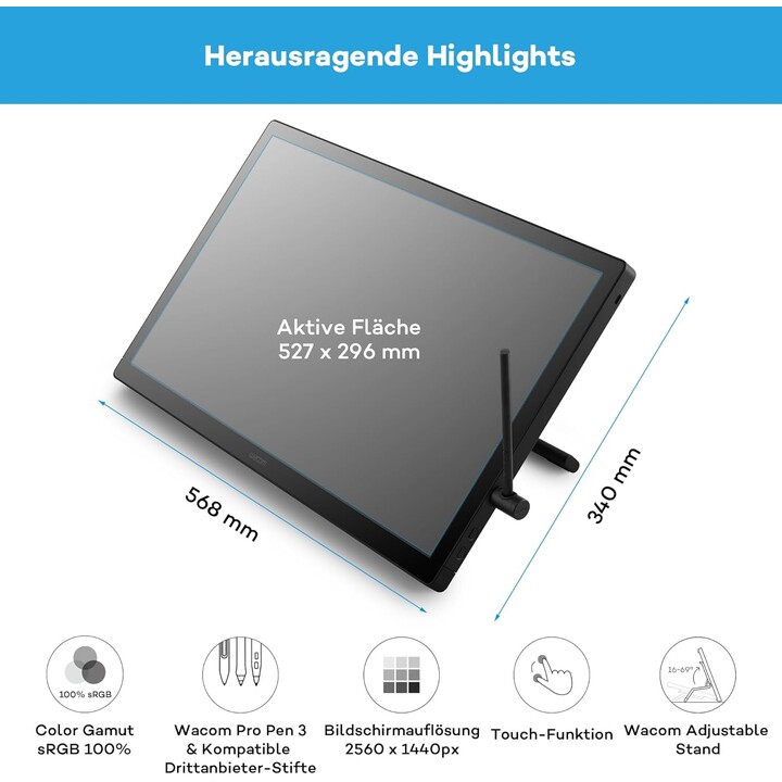 Grafiktablett Wacom Cintiq 24 Touch