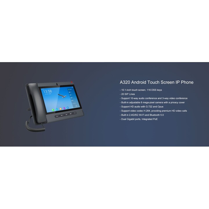 Fanvil A320 - Telefono IP del touch screen Android