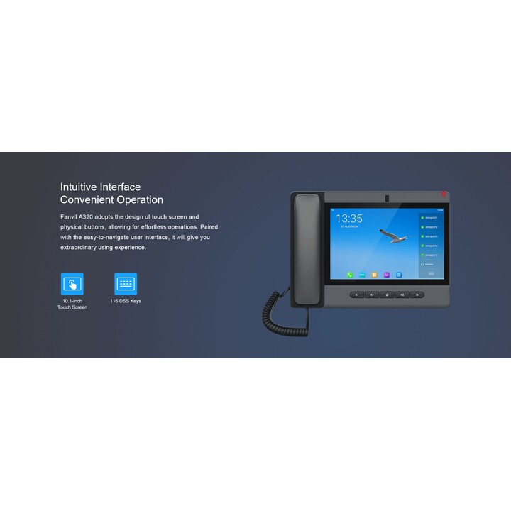 Fanvil A320 - Telefono IP del touch screen Android