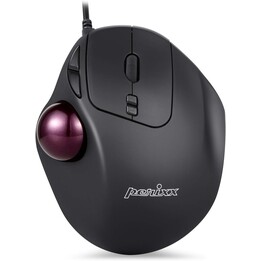 Perixx PERIMICE 517 Wired Mouse Laser Trackball 34mm Black