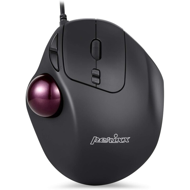 Perixx PERIMICE 517 Kabelgebundene Maus Laser Trackball 34mm Schwarz
