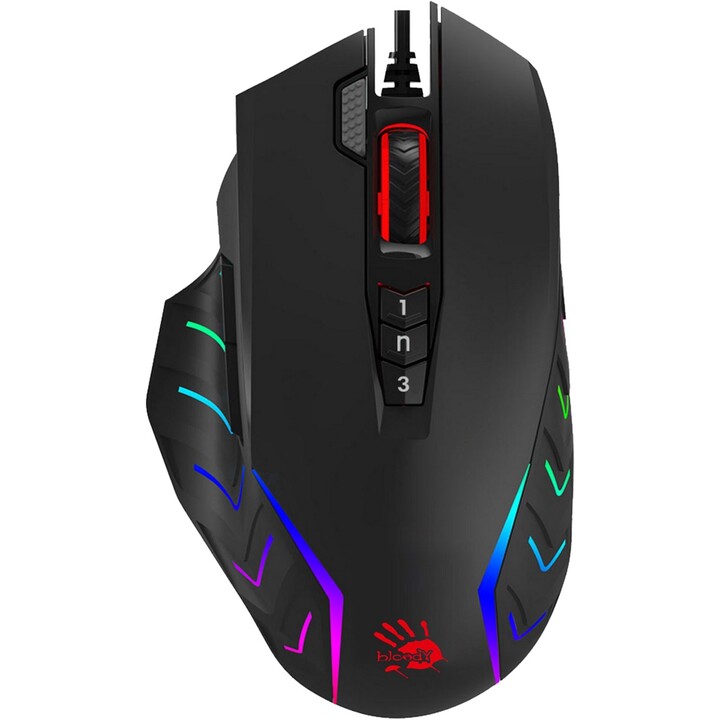 Mouse USB A4TECH BLOODY J95S Stone Black (ativado)