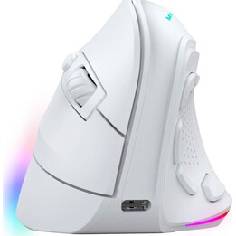 Ratón Gaming Ergonómico Inalámbrico Mars Gaming MM-SK/ Hasta 8400 DPI/ Blanco