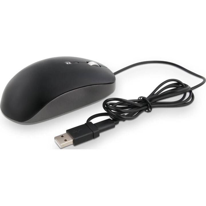 LMP Elite Pro Mouse USB-C/ USB-A nero/grigio siderale