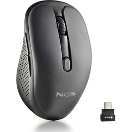 Mouse sem fio Silent NGS Evo Mix/ Bateria recarregável/ Até 3200 DPI/ Preto